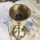 Solid brass gilded candlestick