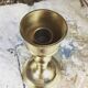 Solid brass gilded candlestick
