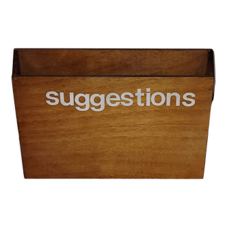 Suggestion box - vintage