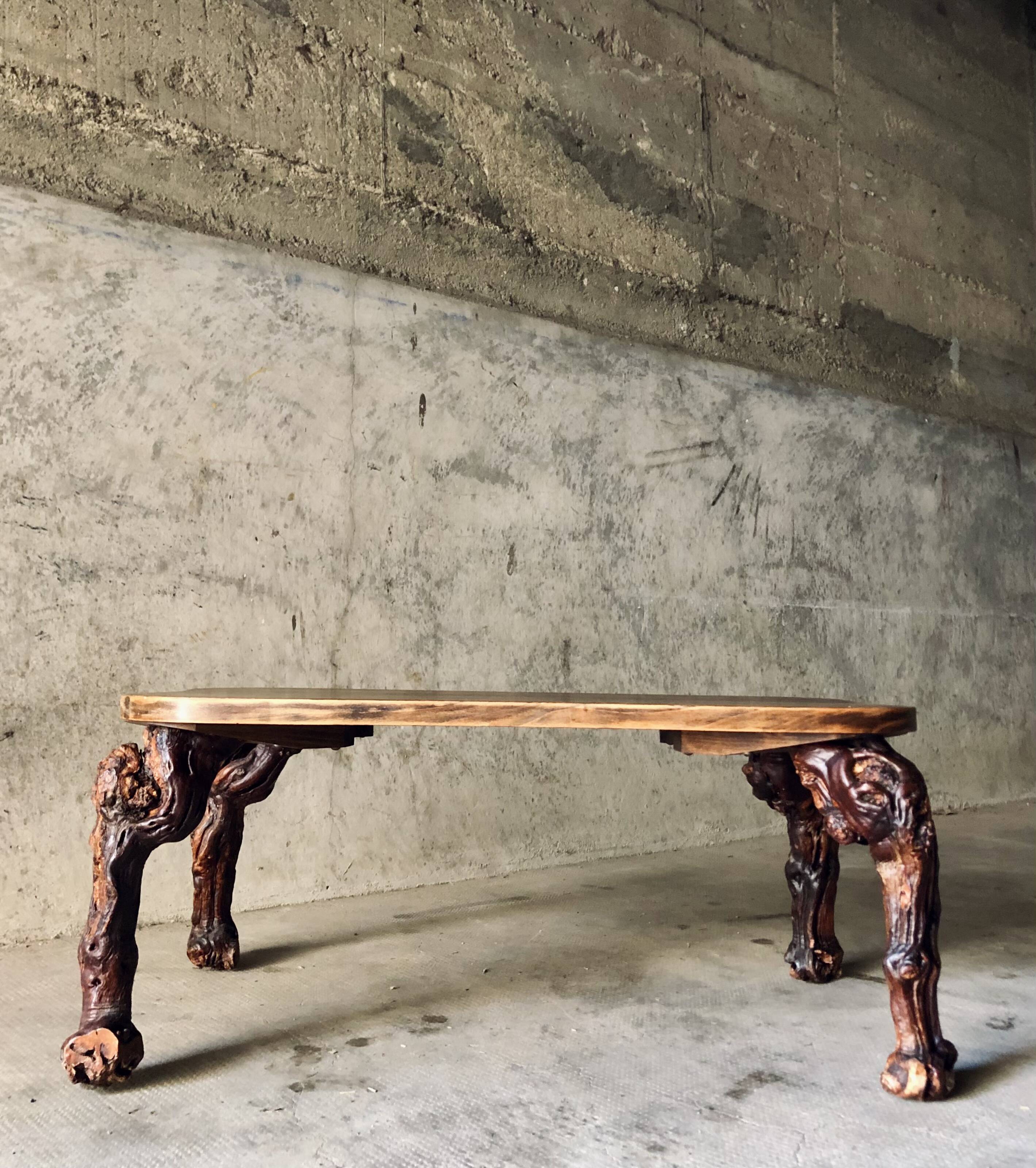 Mid-Century XXth coffee table / Cep de Vigne