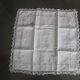 Old pillowcase embroidered and monogrammed in cotton :70x70cm