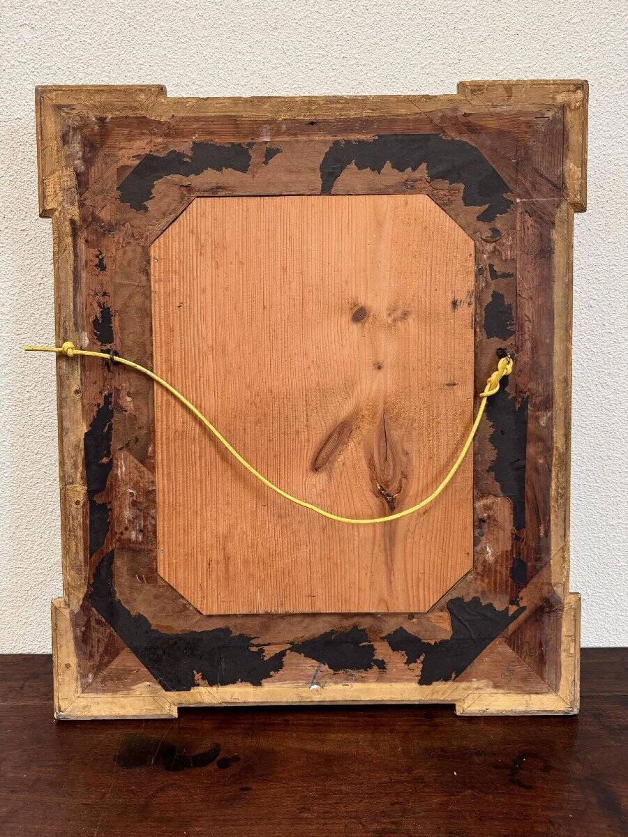 Louis XVI Style Medallion Mirror in gilded wood