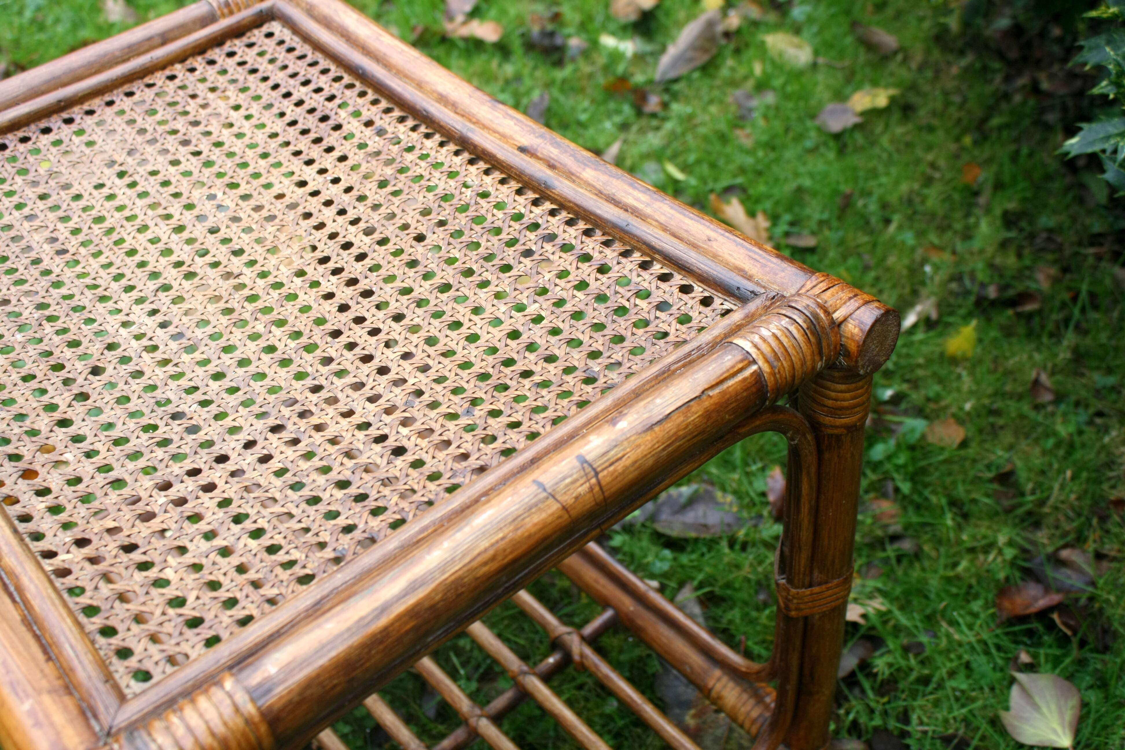 Coffee table / end of rattan sofa
