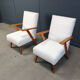 Pair of mid-century Dutch armchairs, 1960s