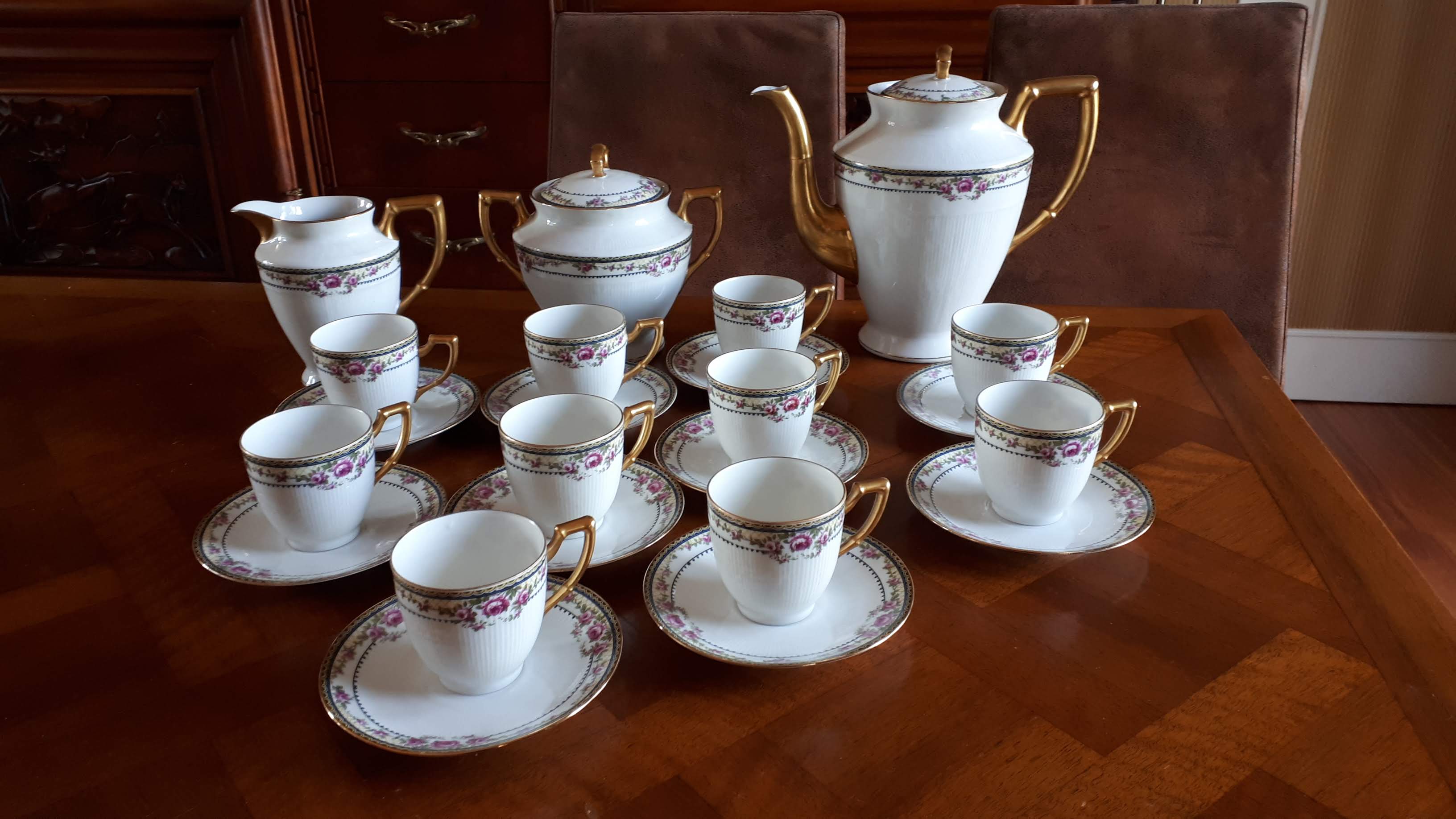 Old coffee service Porcelainr Limoges