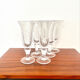 Série de 6 verres Biot signés