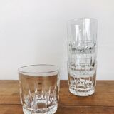 4 art deco style glasses - Arcoroc