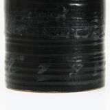Black ceramic vase from mid-century Italian, 1960s.