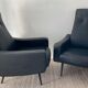 Pair of vintage folding armchairs from the 50s and 60s
