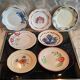 Assiettes plates en faience anciennes