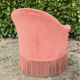 Fauteuil crapaud rose