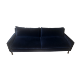 Canapé Caravane bleu roi en velours tissu dedar