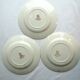 3 GIEN's Maroon Bird Dessert Plates, Provençal style with Hirondelle