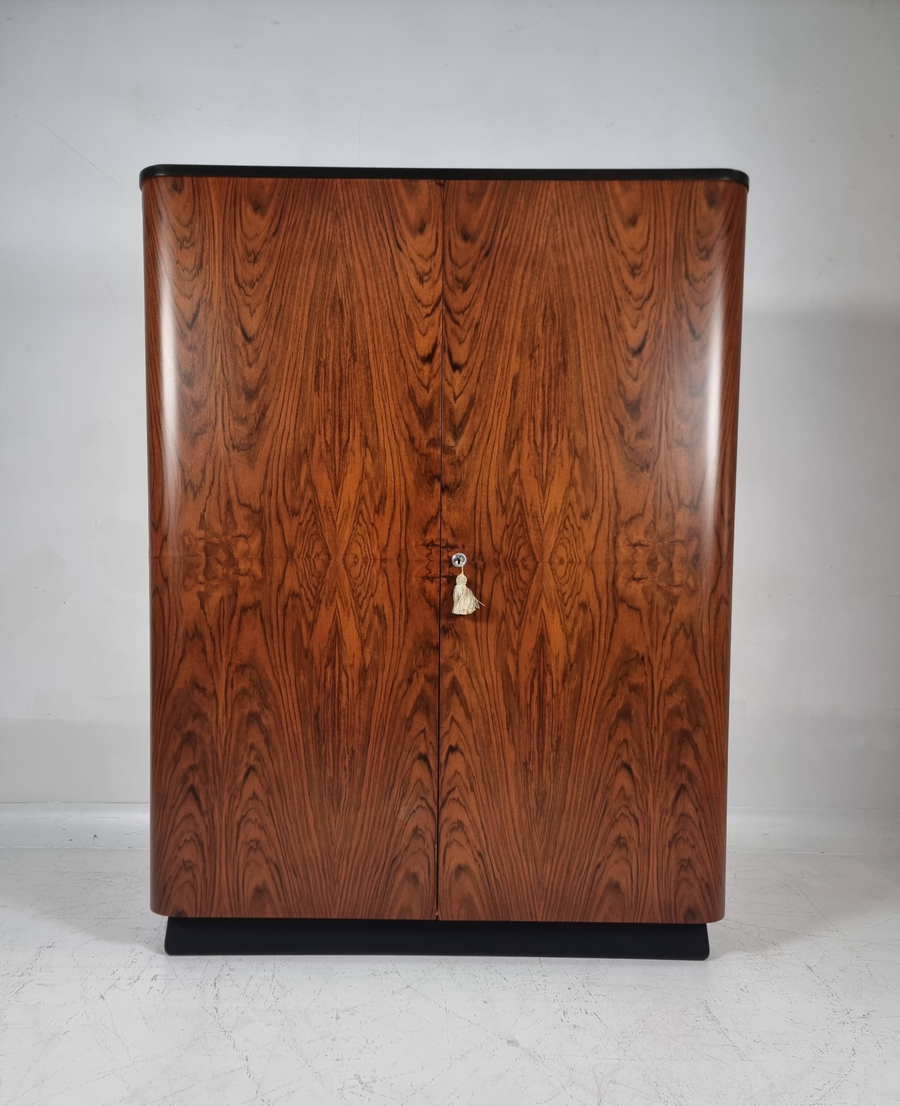 Wardrobe in Walnut by Jindřich Halabala for Up Zavody, 1950s
