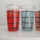 Lot de 4 verres de limonade années 50