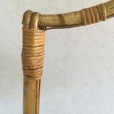 Floor lamp 60s bamboo rattan
