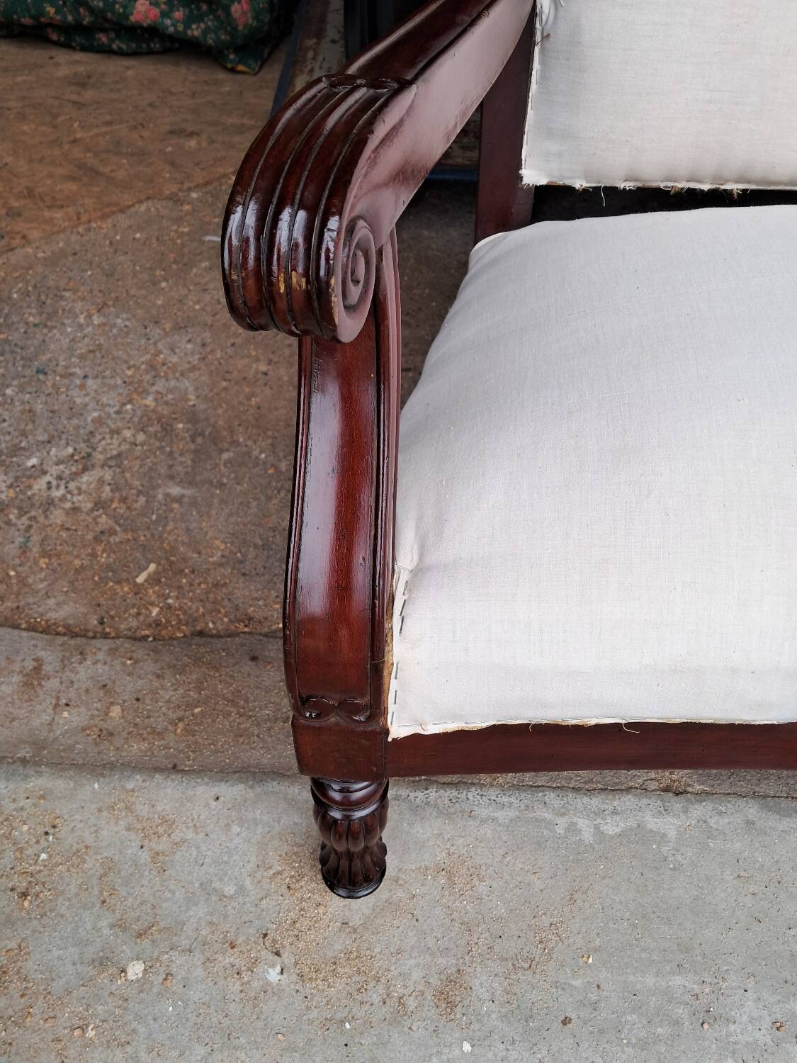 Restoration period sofa