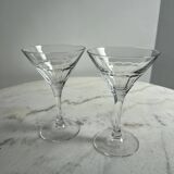 Set of 2 Luminarc stemmed glasses