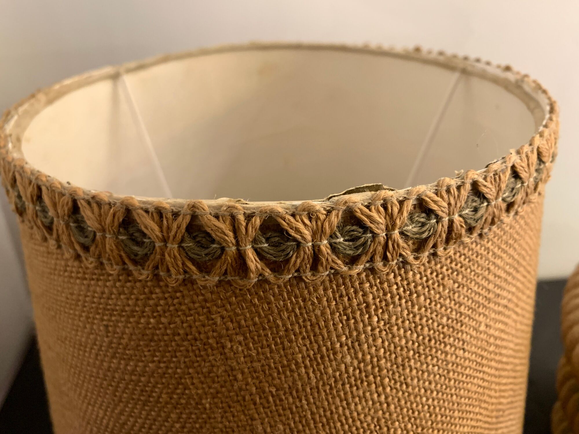 Rope lamp, handmade in the 70s