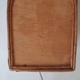 Old wicker and rattan basket