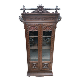 Breton showcase cabinet, maritime decorations, boat