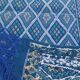 Tapis kilim bleu fait main berbère traditionnel - 200x120cm