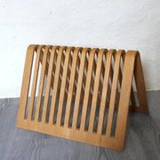 Vintage Habitat magazine rack from the 80s, Scandinavian design.