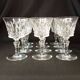 Set of 12 Baccarat Piccadilly Cut Crystal Red Wine Goblets