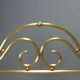 Antique double bed with brass decorations, Italy, 20th century