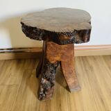 Solid wood serving trolley