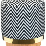 Stool zebra fabric