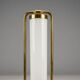 Bauhaus table lamp brass & opaline glass 1930s Czech Republic