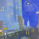 Night street contemporary school