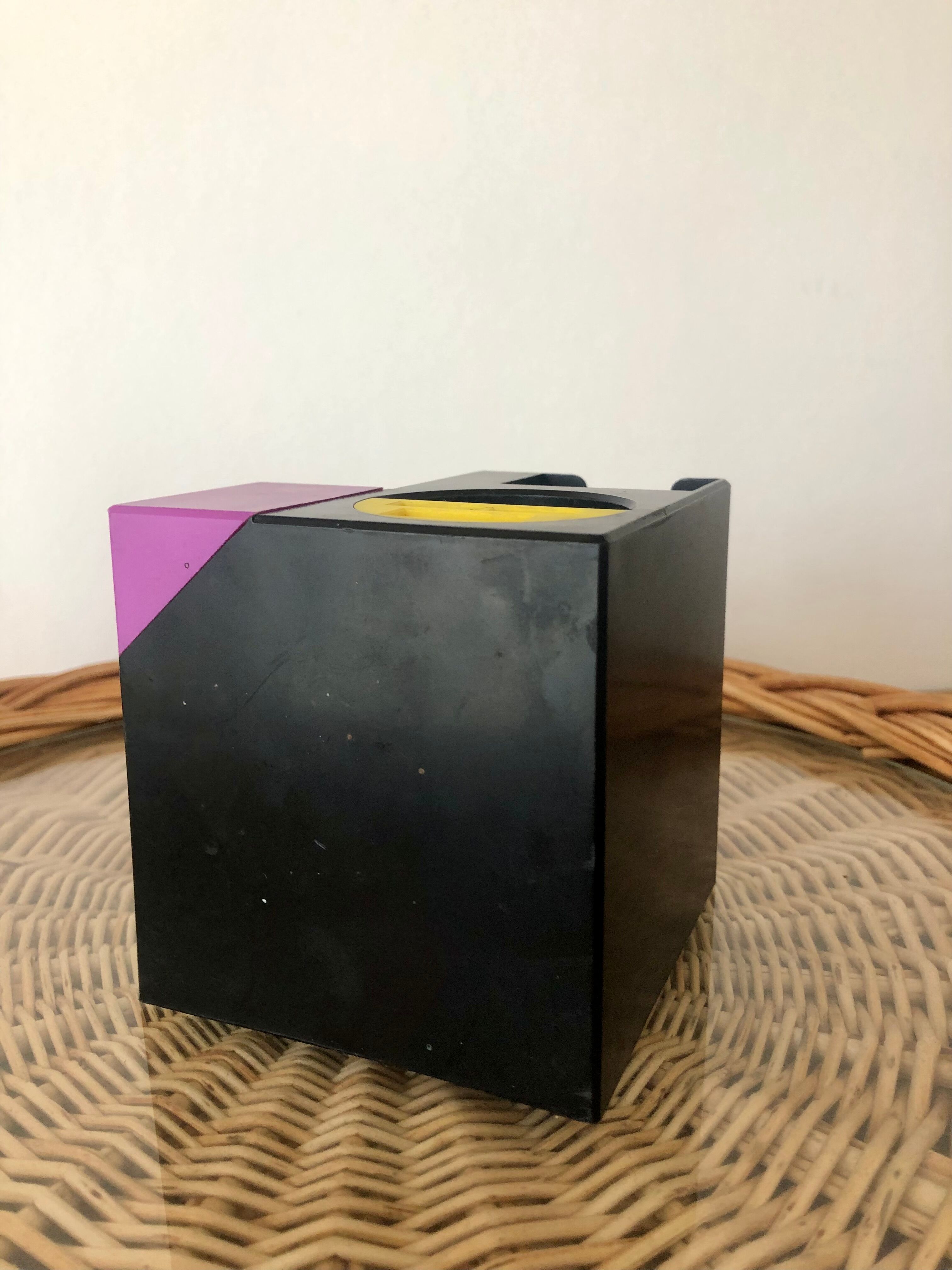 Vintage 80s pencil pot desk organizer