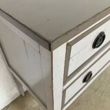 Commode 2 tiroirs rivoli en bois massif michel ferrnd