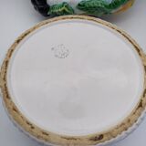 Fruit basket with lid. Enameled barbotine. Large model. Bordallo Pinheiro