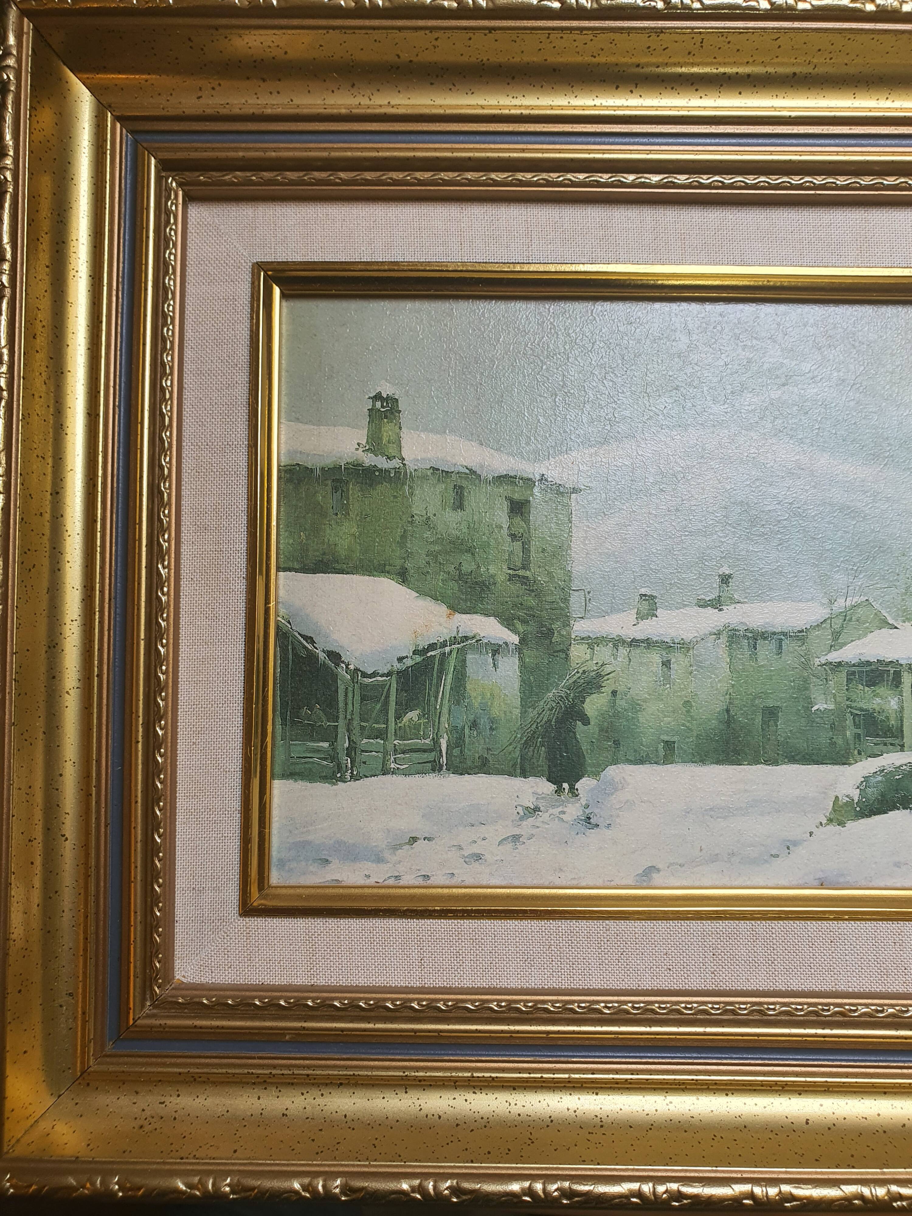 Winter landscape table