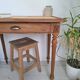 Antique solid wood desk – Late 19th century (1880-1900) – Restored