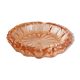 Pink chiseled glass catchall