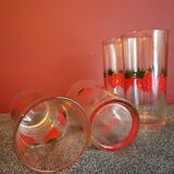 Spring strawberry glass