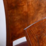 Six Art Deco Chairs, Walnut, Restored, Original Upholstery, France, 1920s