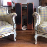 Louis XV rococo sofa and armchair
