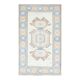 1970s Vintage Turkish Oushak Handmade  Beige Area Rug 113x192