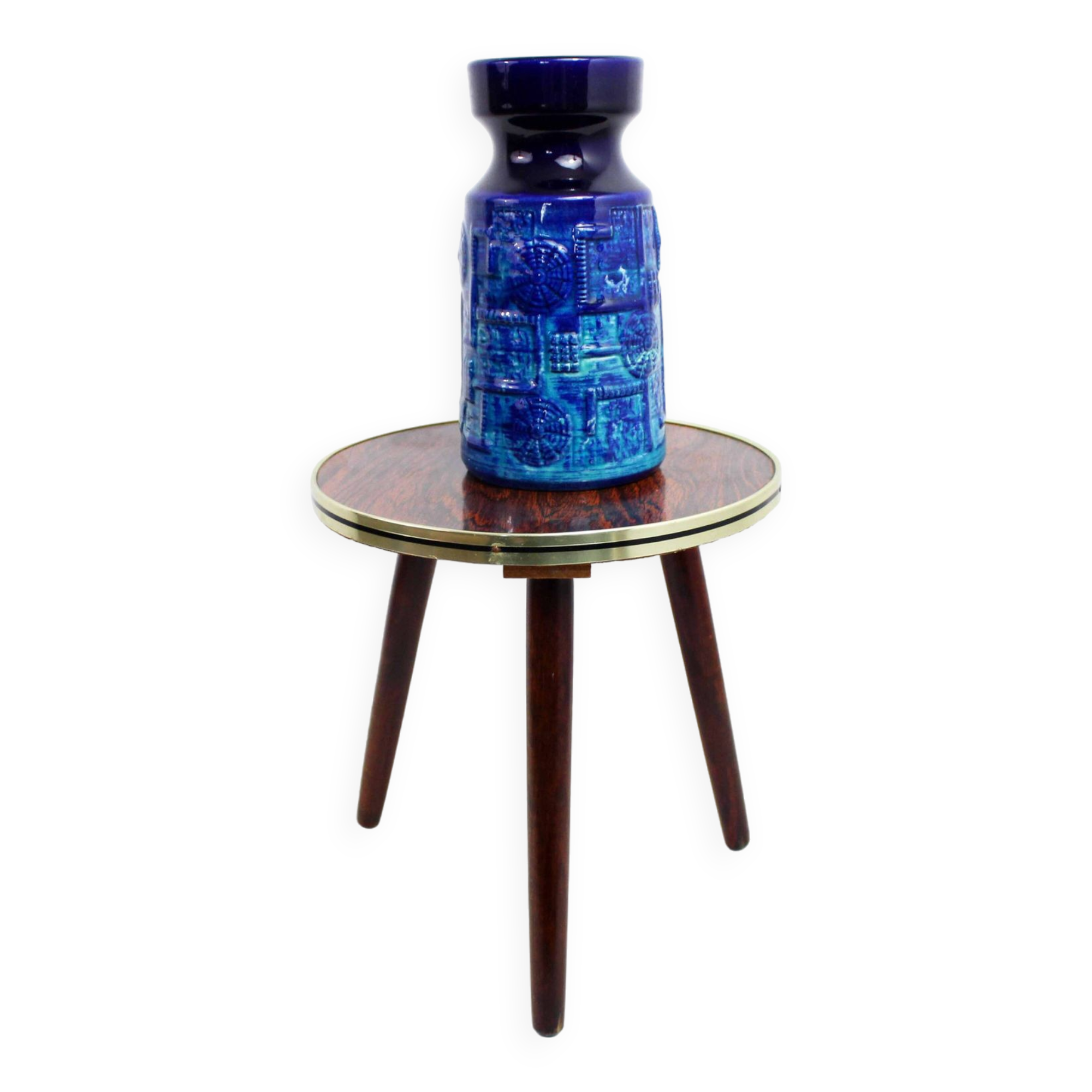 Round formica plant stand pedestal