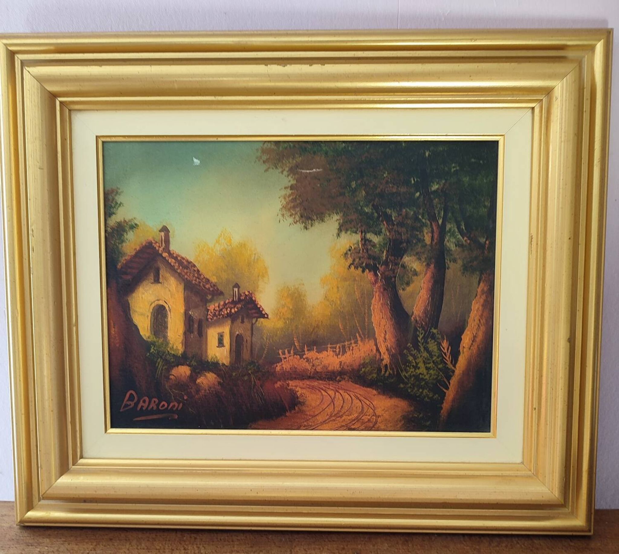 Tableau huile par Baroni