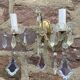 2 Venetian crystal sconces wall lights Marie-Thérèse old rococo