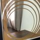 Grand miroir  Op Art, années 70,  Made in England