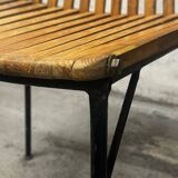 Ensemble de 6 chaises en bois 1950 design français