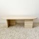 Travertine coffee table