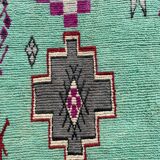 Large Moroccan Berber Carpet Boujad in Wool ideal Salon,